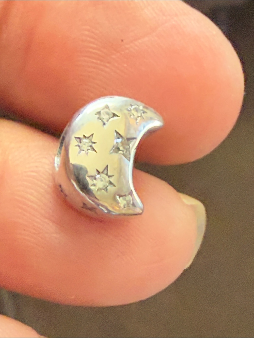 Silver Moon & Star Charm for Women
